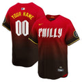 Phillies 2024 City Connect Vapor Premier Limited Custtom Jersey - All Stitched - Men, Red