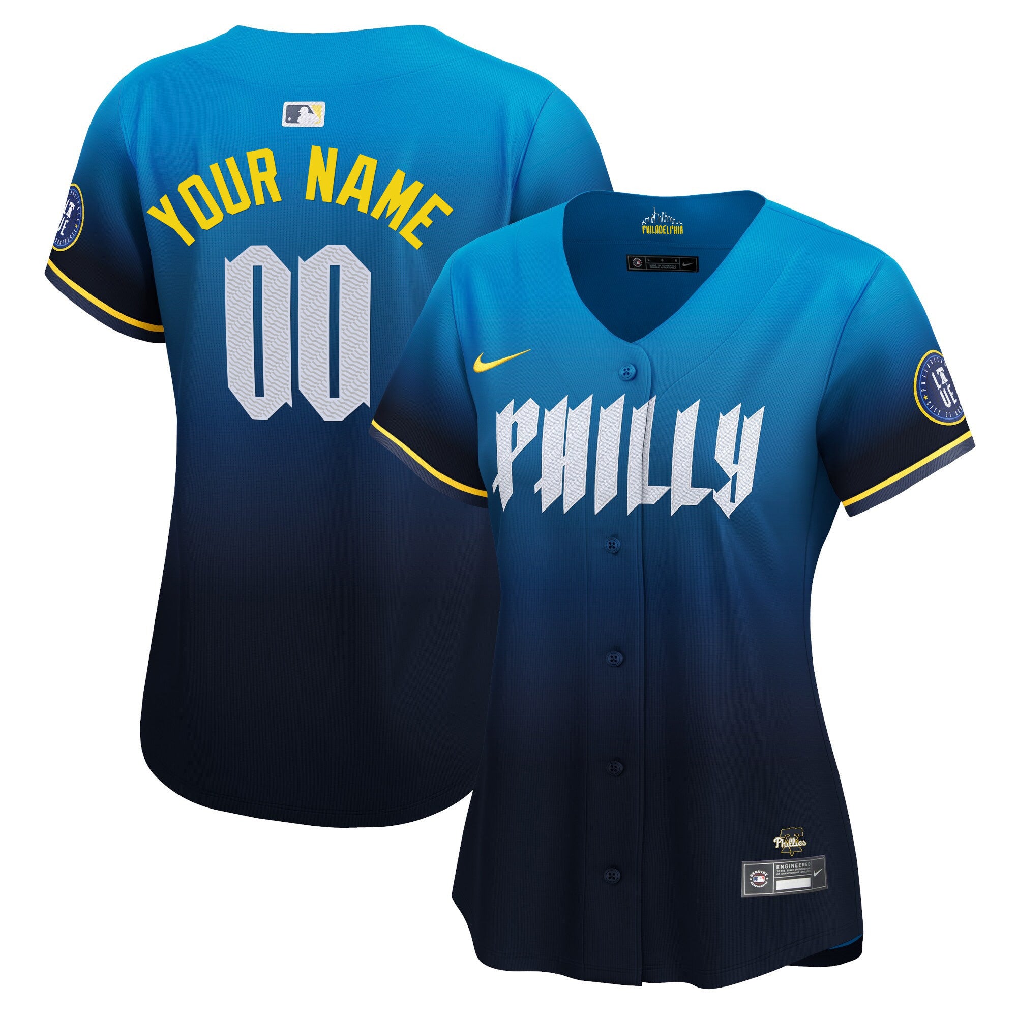 Phillies 2024 City Connect Vapor Premier Limited Custtom Jersey - All Stitched - Women, City Connect