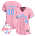 Phillies Bubblegum Pink Vapor Premier Limited Custom Jersey - All Stitched - Women, Pink