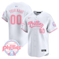 Phillies Bubblegum Pink Vapor Premier Limited Custom Jersey - All Stitched