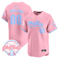 Phillies Bubblegum Pink Vapor Premier Limited Custom Jersey - All Stitched - Men, Pink