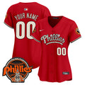 Phillies Halloween Vapor Premier Limited Custom Jersey - All Stitched - Women, Red