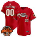 Phillies Halloween Vapor Premier Limited Custom Jersey - All Stitched - Men, Red
