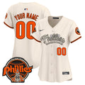 Phillies Halloween Vapor Premier Limited Custom Jersey - All Stitched - Women, Cream