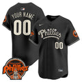 Phillies Halloween Vapor Premier Limited Custom Jersey - All Stitched - Men, Black
