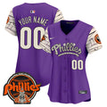 Phillies Halloween Vapor Premier Limited Custom Jersey V2 - All Stitched - Women, Purple