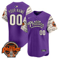Phillies Halloween Vapor Premier Limited Custom Jersey V2 - All Stitched - Men, Purple