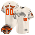 Phillies Halloween Vapor Premier Limited Custom Jersey V2 - All Stitched - Men, Cream