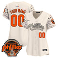 Phillies Halloween Vapor Premier Limited Custom Jersey V2 - All Stitched - Women, Cream