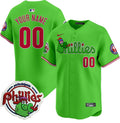 Phillies Phanatic Patch Vapor Premier Limited Custom Jersey V3 - All Stitched - Men, Green