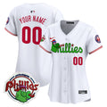 Phillies Phanatic Patch Vapor Premier Limited Custom Jersey V3 - All Stitched - Women, White
