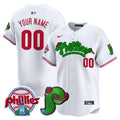 Phillies Phanatic Patch Vapor Premier Limited Custom Jersey V3 - All Stitched - Youth, White