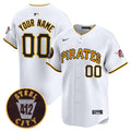 Pittsburgh Pirates 412 Patch Vapor Premier Limited Custom Jersey V3 - All Stitched - Men, White