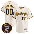 Pittsburgh Pirates 412 Patch Vapor Premier Limited Custom Jersey V4 - All Stitched - Men, Cream