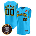 Pittsburgh Pirates 412 Patch Vapor Premier Sleeveless Custom Jersey - All Stitched - Youth, Light Blue