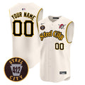Pittsburgh Pirates 412 Patch Vapor Premier Sleeveless Custom Jersey - All Stitched - Men, Cream