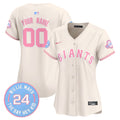 San Francisco Giants Bubblegum Pink Vapor Premier Limited Custom Jersey - All Stitched - Women, Cream