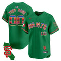 San Francisco Giants Mexico California Patch Vapor Premier Limited Custom Jersey - All Stitched - Men, Green