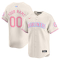 Seattle Mariners Bubblegum Pink Vapor Premier Limited Custom Jersey - All Stitched - Men, Cream