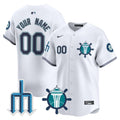 Seattle Mariners Trident Patch Vapor Premier Limited Custom Jersey - All Stitched - Men, White