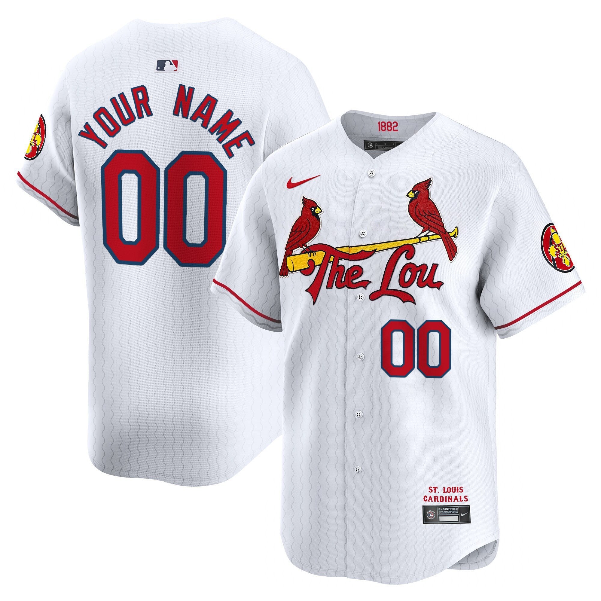 St. Louis Cardinals 2024 City Connect Vapor Premier Limited Custom Jersey - All Stitched - Men, White