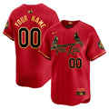 St. Louis Cardinals 2024 City Connect Vapor Premier Limited Custom Jersey - All Stitched - Men, Red Gold