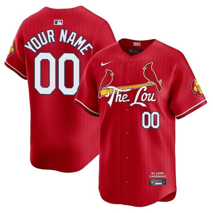 St. Louis Cardinals 2024 City Connect Vapor Premier Limited Custom Jersey V2 - All Stitched - Men, Red