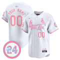 St. Louis Cardinals Bubblegum Pink Vapor Premier Limited Custom Jersey - All Stitched - Youth, White