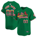 St. Louis Cardinals Fiesta Cardenales Vapor Premier Limited Custom Jersey - All Stitched - Men, Green