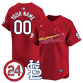 St. Louis Cardinals Memorial Vapor Premier Limited Custom Jersey - All Stitched - Men, Red