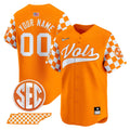Tennessee Volunteers Checkerboard 2024 Vapor Premier Limited Baseball Custom Jersey - All Stitched - Men, Orange