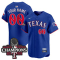 Texas Rangers 2023 World Series Champions City Connect Vapor Premier Limited Custom Jersey - All Stitched - Men, Royal
