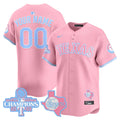 Texas Rangers Bubblegum Pink Vapor Premier Limited Custom Jersey - All Stitched - Men, Pink