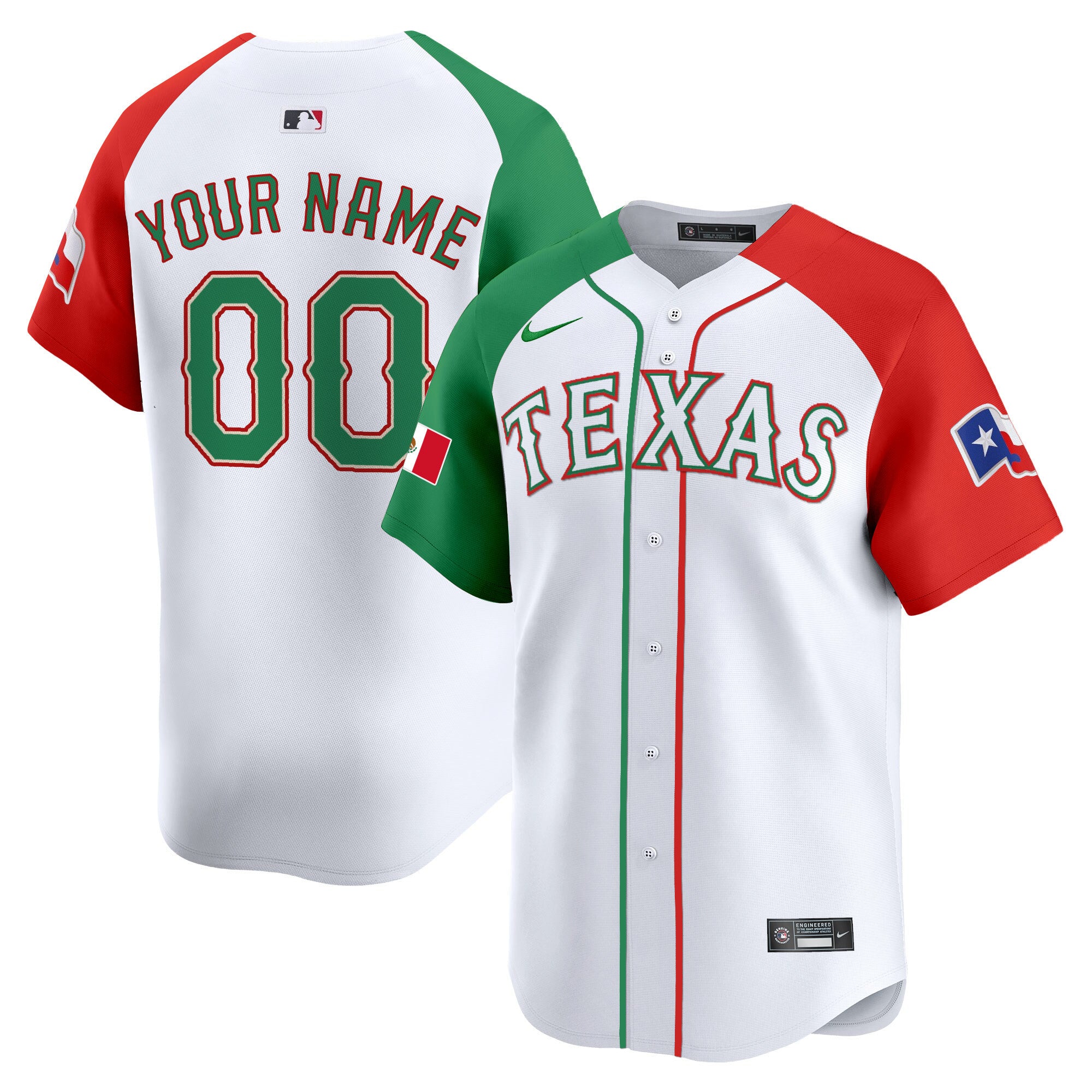 Texas Rangers Mexico Vapor Premier Limited Custom Jersey V2 - All Stitched - Youth, Alternate