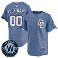 Men's Dodgers Fernando & 2024 World Series Champions Patch Vapor Premier Limited Jersey - All Stitched - White Alternate, Fernando Valenzuela