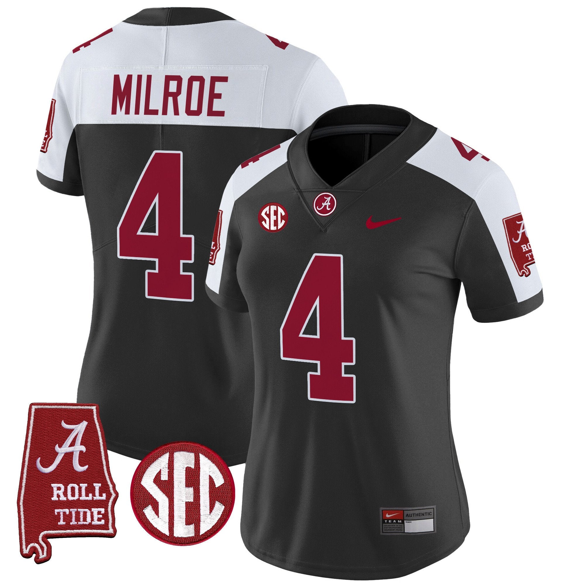 Women's Alabama Crimson Tide Vapor Limited Jersey V3 - Alabama Map - All Stitched