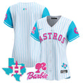 Women's Astros Barbie Patch Vapor Premier Limited Jersey - All Stitched - Pinstripe, Team