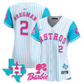 Women's Astros Barbie Patch Vapor Premier Limited Jersey - All Stitched - Pinstripe, Alex Bregman