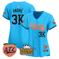 Women's Atlanta Braves Atliens & Peach Vapor Premier Limited Jersey - All Stitched - Light Blue, André
