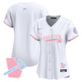 Women's Atlanta Braves Bubblegum Pink Vapor Premier Limited Jersey - All Stitched - White, Team