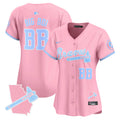 Women's Atlanta Braves Bubblegum Pink Vapor Premier Limited Jersey - All Stitched - Pink, Big Boi