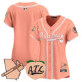Women's Atlanta Braves Peach Vapor Premier Limited Jersey - All Stitched - Peach, Team