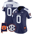 Women's Auburn Tigers 2024 Alabama Patch Vapor Limited Jersey - All Stitched - Navy Alternate, Damari Alston