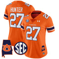 Women's Auburn Tigers 2024 Alabama Patch Vapor Limited Jersey - All Stitched - Orange, Jarquez Hunter