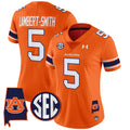 Women's Auburn Tigers 2024 Alabama Patch Vapor Limited Jersey - All Stitched - Orange, Lambert-Smith
