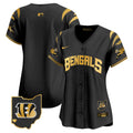 Women's Bengals Vapor Premier Limited Jersey - All Stitched - Black Gold, #1 Team