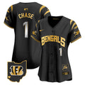Women's Bengals Vapor Premier Limited Jersey - All Stitched - Black Gold, Ja'Marr Chase