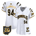 Women's Bengals Vapor Premier Limited Jersey - All Stitched - White Gold, Sam Hubbard