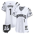 Women's Bengals Vapor Premier Limited Jersey - All Stitched - White Limited, Ja'Marr Chase