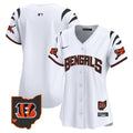 Women's Bengals Vapor Premier Limited Jersey - All Stitched - White, #1 Team